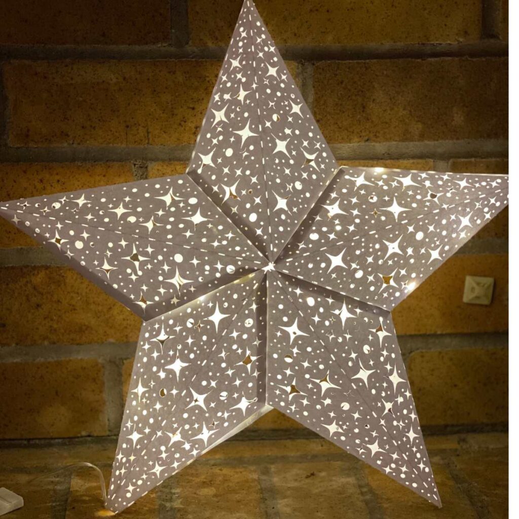 Paper Star Lantern SVG