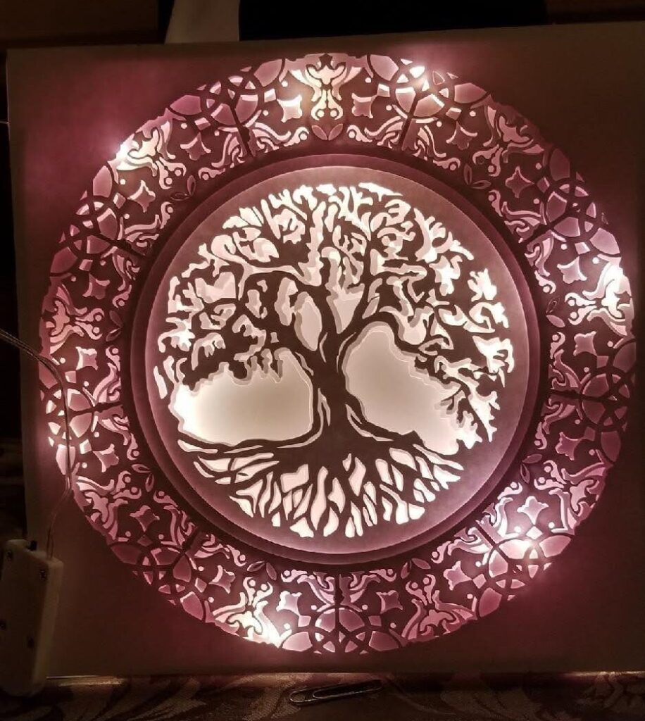tree of life shadowbox svg