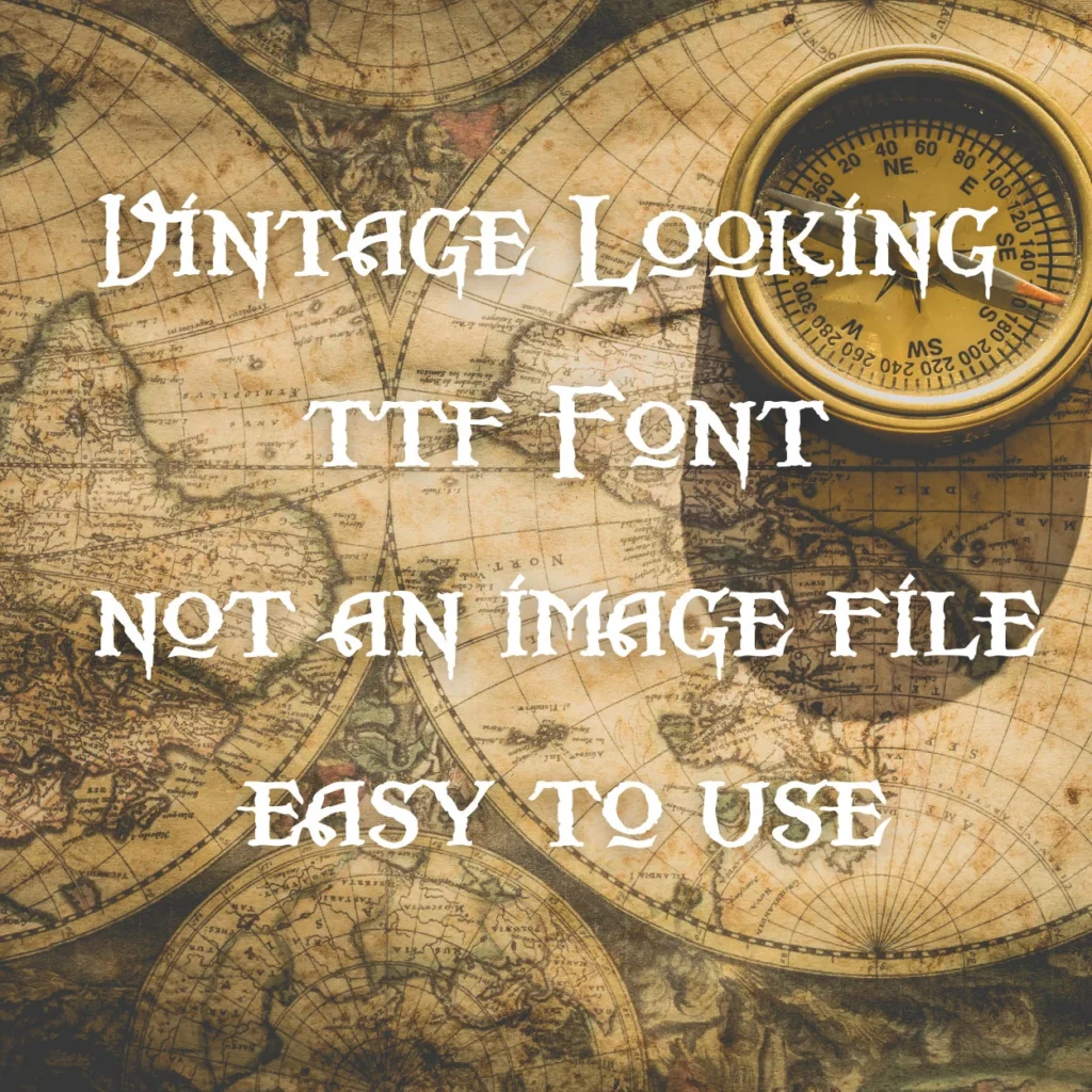 vintage handwritten font